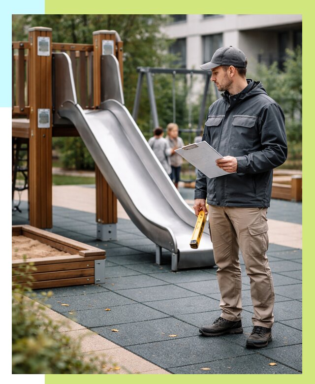 Сертификация детских площадок в Таре от 25720 р. | Алешин-Тар