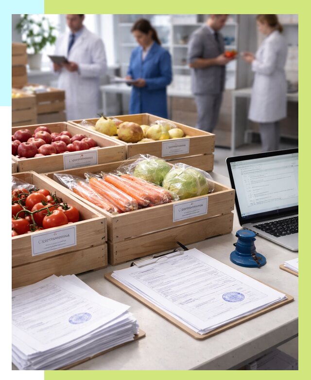 Сертификация овощей и фруктов в Таре от 8745 р. | Алешин-Тар