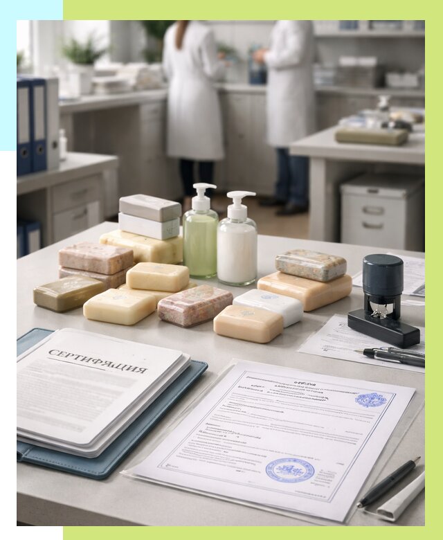 Сертификация мыла и сертификат на мыло в Таре от 12346 | Алешин-Тар