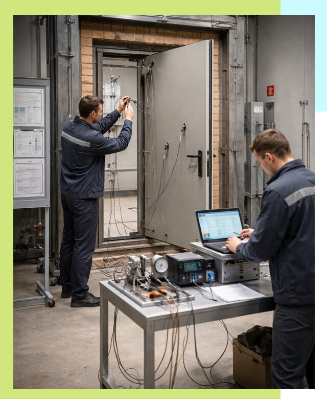 Сертификация противопожарных дверей в Таре по ГОСТ и ТР