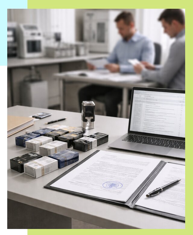 Сертификация сигарет под ключ в Таре от 46296 р. | Алешин-Тар