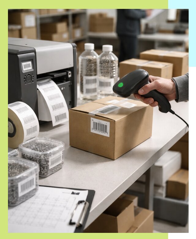 Штрихкодирование продукции и маркировка для продажи в Таре