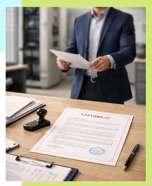 Сертификат на оборудование в Таре от 15432 р. | Алешин-Тар