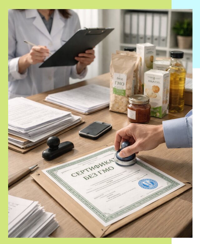 Получение сертификата Без ГМО для продукции в Таре