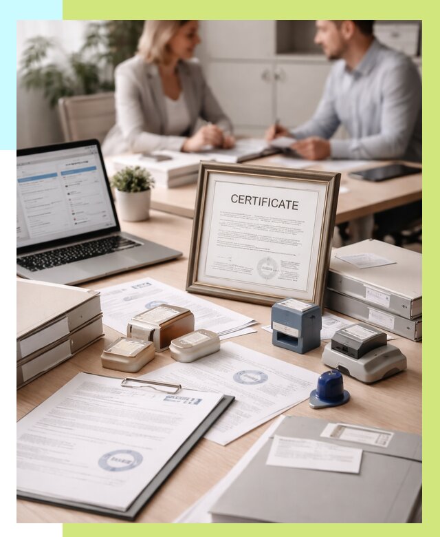 Сертификация компании в Таре от 46296 р. | Алешин-Тар — заказ